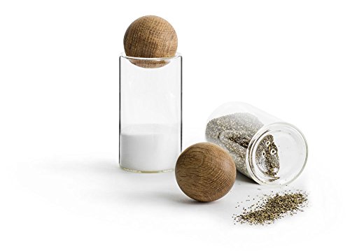 Sagaform 5017178 Nature Collection Salt And Pepper Glass Salt & Pepper Shakers thumb #4