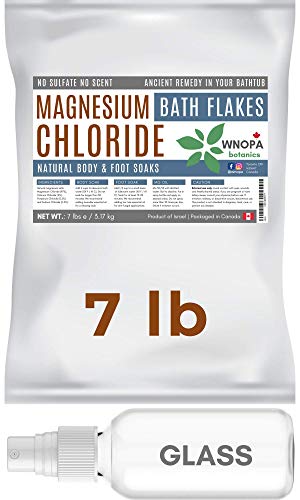 WNOPA Magnesium Salt Bath Flakes (7 lb) - Pure Magnesium Chloride Easier than