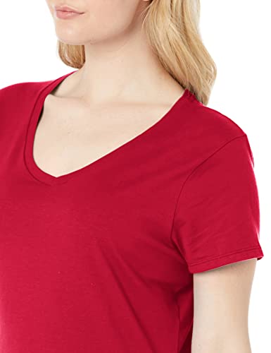 Hanes OS04V Womens Perfect-T V-Neck T-Shirt, Ringspun Cotton Short Sleeve Tee thumb #2