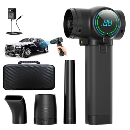 Cordless Leaf Blower with 3 Nozzles