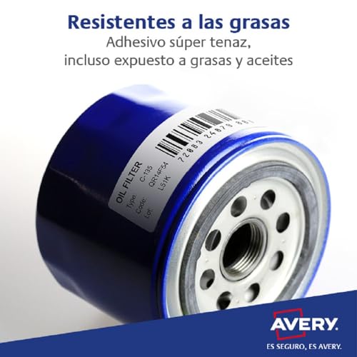 Avery Etichette In Poliestere 8 Pezzi Per Foglio 20 Fogli 99,1X67,7Mm Bianco - 8