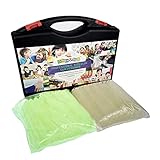 NEX&CO Glow in The Dark Glue Sticks, Bulk Value Pack 60 Count Hot Glue Gun Sticks with Storage Case,...