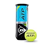 DUNLOP ATP Super Premium Regular Duty Tennis Balls - Best for Clay and Indoor Courts - 3 Ball Can (6 Cans = 1/4 Case)