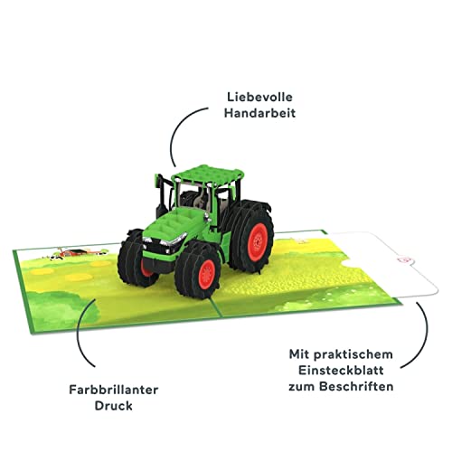 Papercrush® Biglietto pop-up trattore