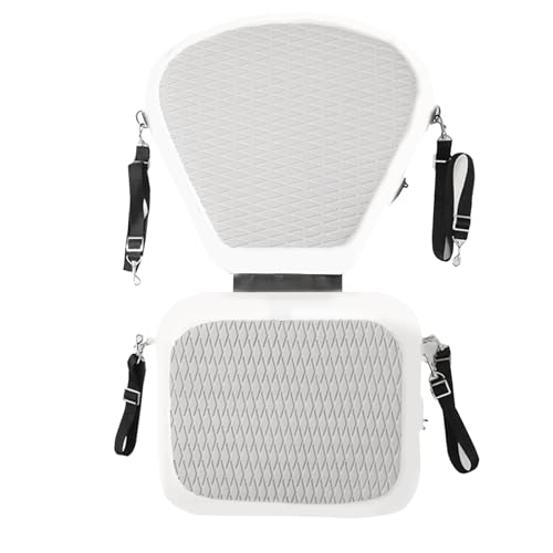 Asiento de tabla de remo – Kayak de soporte rígido de nailon con correas – Asiento de kayak multipropósito de 48 cm | Asientos ergonómicos ajustables para canoa, tabla de surf,