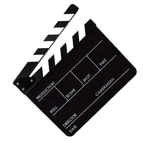 Operitacx Panneau De Clap De Film En Acrylique Pour Accessoires De Cinéma Pour Pièce De Théâtre Fête À Domicile