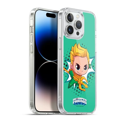 Head Case Designs Officially Licensed Super Friends DC Comics Aquaman Toddlers 1 Gel Case [Military Grade Protection] Compatible with Apple iPhone 13 Pro Max