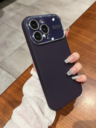Protection caméra iPhone 14 silicone liquide finition noire mate haute résistance - 4