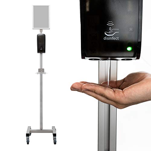 Hölle Desinfektionsspender Modell Neckar - Desinfektionsständer berührungslos - hochwertiger und mobiler Desinfektionsmittelspender - ohne Desinfektionsmittel