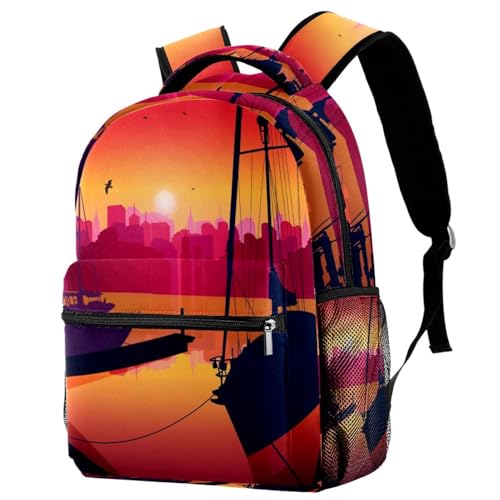 Sac à dos d'école ergonomique contre le mal de dos - Grand volume adolescents et filles