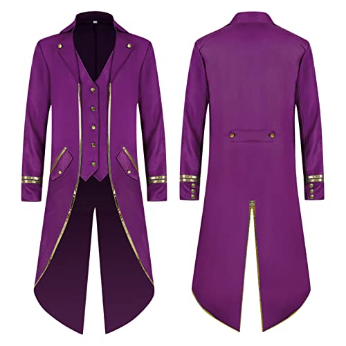 Disfraz de Domador de Circo Vintage para Mujer y Hombre Adultos - Chaqueta de Manga Larga, Traje de Actuación Perfecto para Carnaval, Halloween y Cosplay