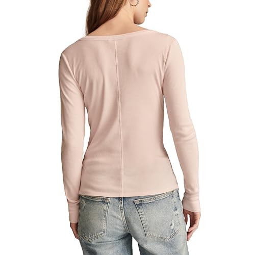 Image of Lucky Brand Women's V-Neck Snap Henley