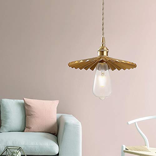 Lustre en Laiton E27 Suspension Idéale pour Éclairage de Comptoir et Bar - 2