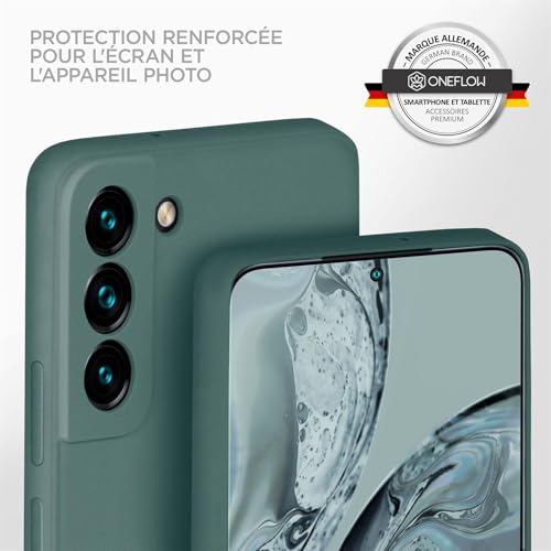 Coque OneFlow écran protégé grâce aux bords surélevés en silicone double couche