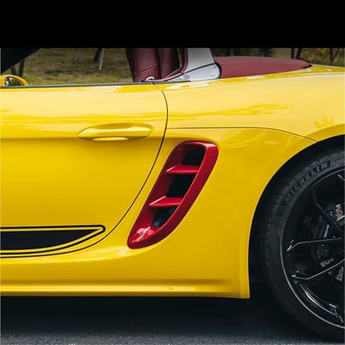 Pegatinas decorativas de ventana lateral trasera para Porsche 718 2017-2021 4