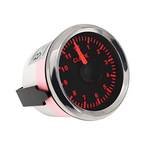Eling Universal Clock Meter Gauge 12-Hour Format 52Mm(2") #TOP1