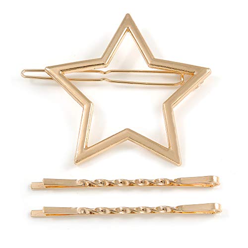 Barrettes à cheveux étoile dorée pour illuminer vos coiffures de soirée