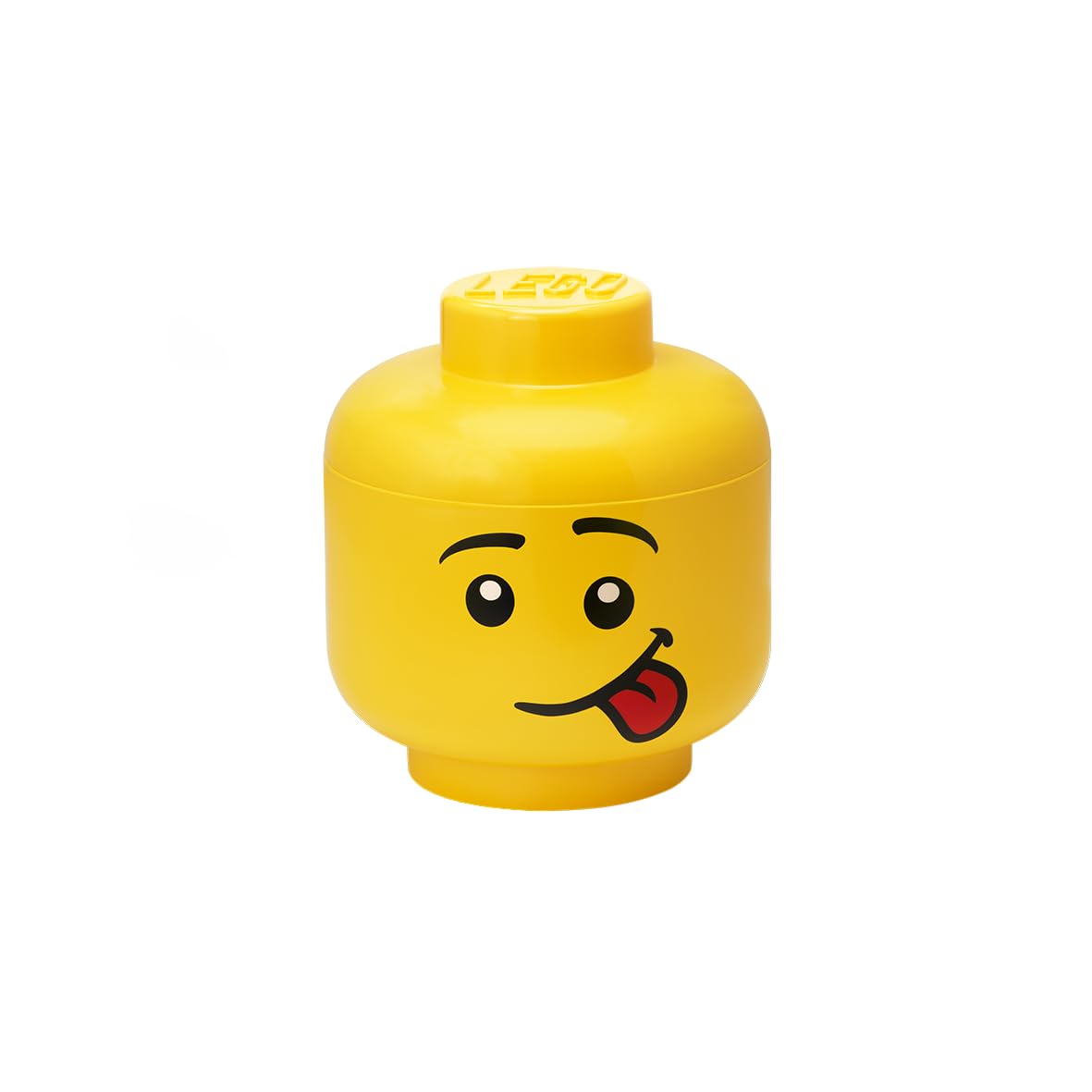 Lego Storage Heads Stackable Storage Container - Buildable Organizational Bins for Kid’s Toys and Accessories - 6.30 x 6.30 x 7.28in - Small, Silly, Holds 250 Bricks