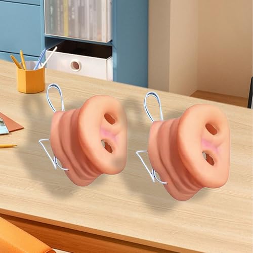 CXNXFD 2Pcs Schweinchennase, Schweinenasenmaske mit elastischem Band,Party lustige Tiermasken