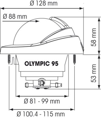 Nautos 56978 - Olympic 95 Compass - PLASTIMO