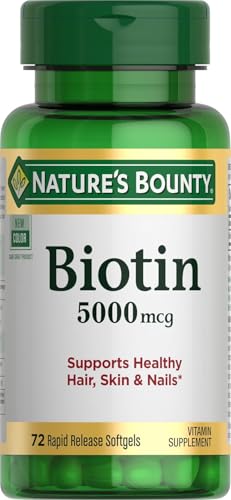 Nature’s Bounty Biotin 5000 mcg, 150 Rapid Release Softgels - image 1