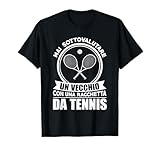 Photo Gallery regalo per tennisti il vecchio con racchetta da tennis maglietta Photo Gallery regalo per tennisti il vecchio con racchetta da tennis maglietta