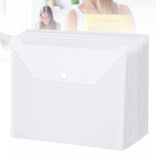 Carpetas A4 impermeables para proteger hojas contra la humedad pack 30 fundas transparentes
