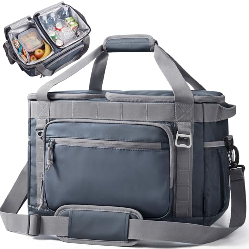 TOURIT 2-Zone Soft Cooler Bag, 30/48 Cans Dry & Wet Insulated Ice Chest