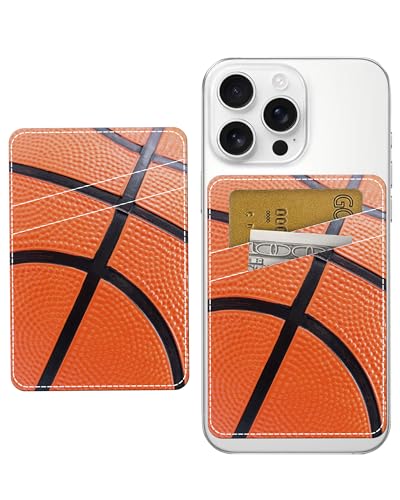 Porte-cartes de crédit pour étui de téléphone portefeuille adhésif double poche