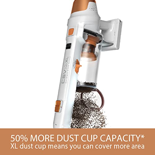 Image of Kenmore DS4030.01 CSV Upgrade Cordless Stick Vacuum, Orange | Lightweight, EasyReach Wand, HEPA Filter, LED Headlight, Converts to Handheld, For Hardwood