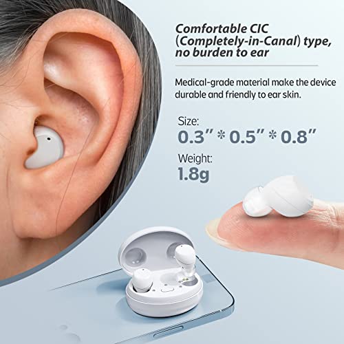 Ibstone Rechargeable Hearing Aids For Seniors Adults With Portable Dryer Case, Otc Digital Devices For Super Nature Sound, 4 Programs For Optimal Hearing Experience #TOP3
