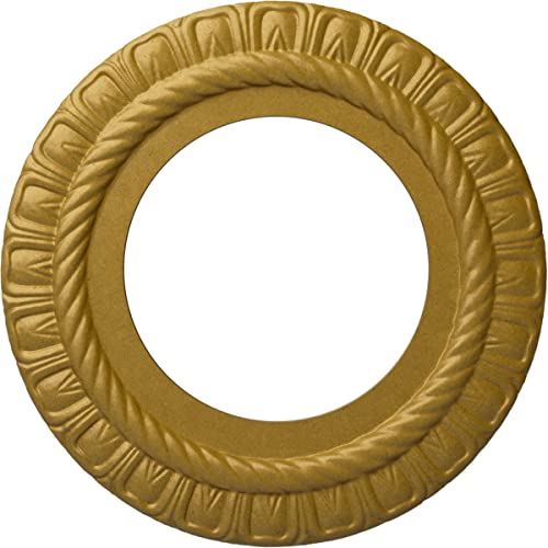 Image of Ekena Millwork Claremont Ceiling Medallion, Pharaoh's Gold
