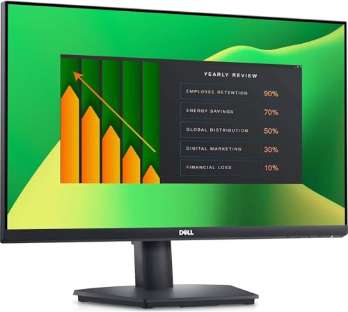 Image of Dell E2423H 24 inch FHD Monitor with 5 ms Response Time, Flicker Free & Anti-Glare Display, VESA Mount Compatible (100x100mm), DisplayPort, VGA, Ideal for Home & Business, Black Color (2026 Model)