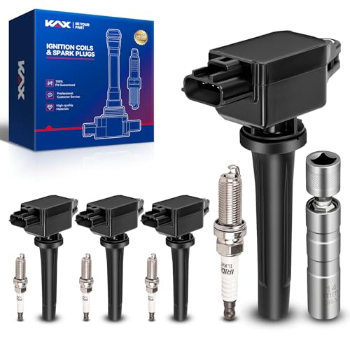 Image of KAX 4 Ignition Coils & 4 Spark Plugs Set for Toyota Yaris iA, iA