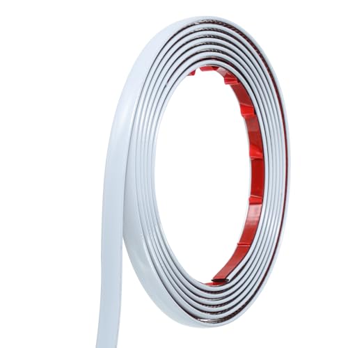 uxcell Wall Molding Trim, 0.47 Inch x 10 ft Self Adhesive Molding, Foam Trim Molding for Wall Window Frame Ceiling DIY Decoration, White