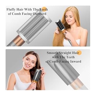 PUREGUST Brosse de lissage ferme compatible avec les accessoires de fixation Dyson Airwrap, pour cheveux frisottis pour rendre un style lisse et lisse, pièce n° 971892-08