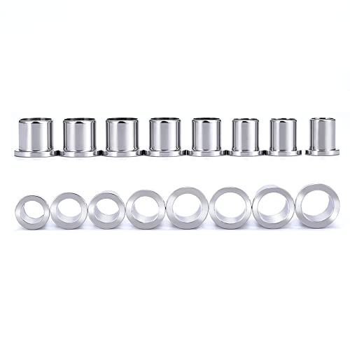 TBOSEN Precise Dimensions Set Stainless Steel O-Ring Ear Plugs Tunnels Gauges Stretcher Piercings Kit