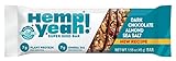 Manitoba Harvest Hemp Yeah! Bars, Dark Chocolate Almond Sea Salt, 10g Plant Protein, Grain and Gluten Free, 6g Omegas 3&6, Healthy Granola Alternative, 12 Count, Packaging May Vary