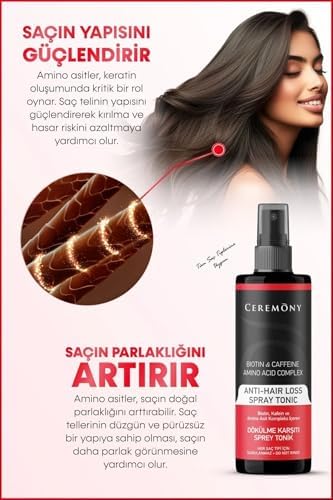 CEREMONY DÖKÜLME KARŞITI SAÇ SPREYİ TONİĞİ 250ML - Görsel 7