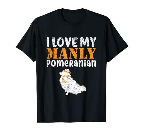 Poméranien Manly Canin Pet Funny Boy Dog Reveal Mignon T-Shirt