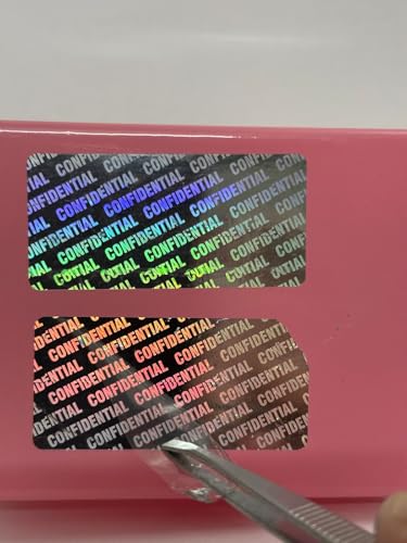 Image of LEPAH Confidential,25mm x 50mm Hologram Stickers, 900 Pcs | Tamper-Evident