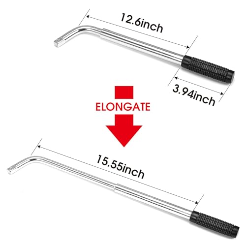 Image of BIG RED T39234-1 Telescoping Wheel Lug Nut Wrench 11 /16 inch, 3 /4 inch, 13 /16 inch, 7 /8 inch with Double-Sided Lug Nut Sockets