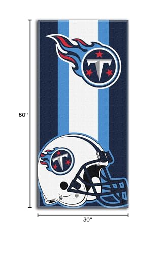 Image of Northwest NFL Tennessee Titans Unisex-Adult Beach Towel, 30 inch x 60 inch, Zone Read