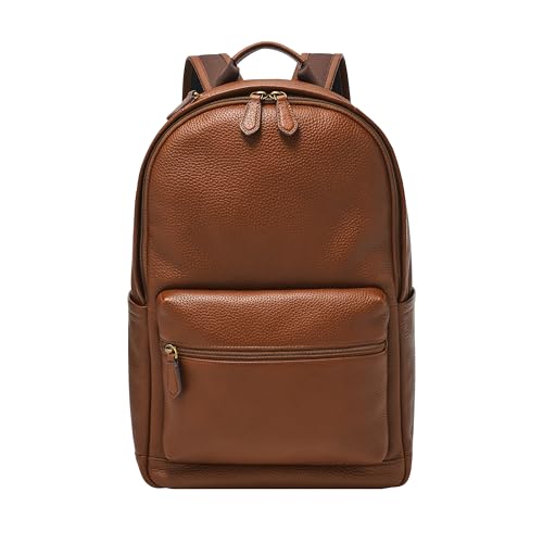 Fossil Men's Buckner Leather Backpack Bag, Medium Brown (Model: MBG9631210)