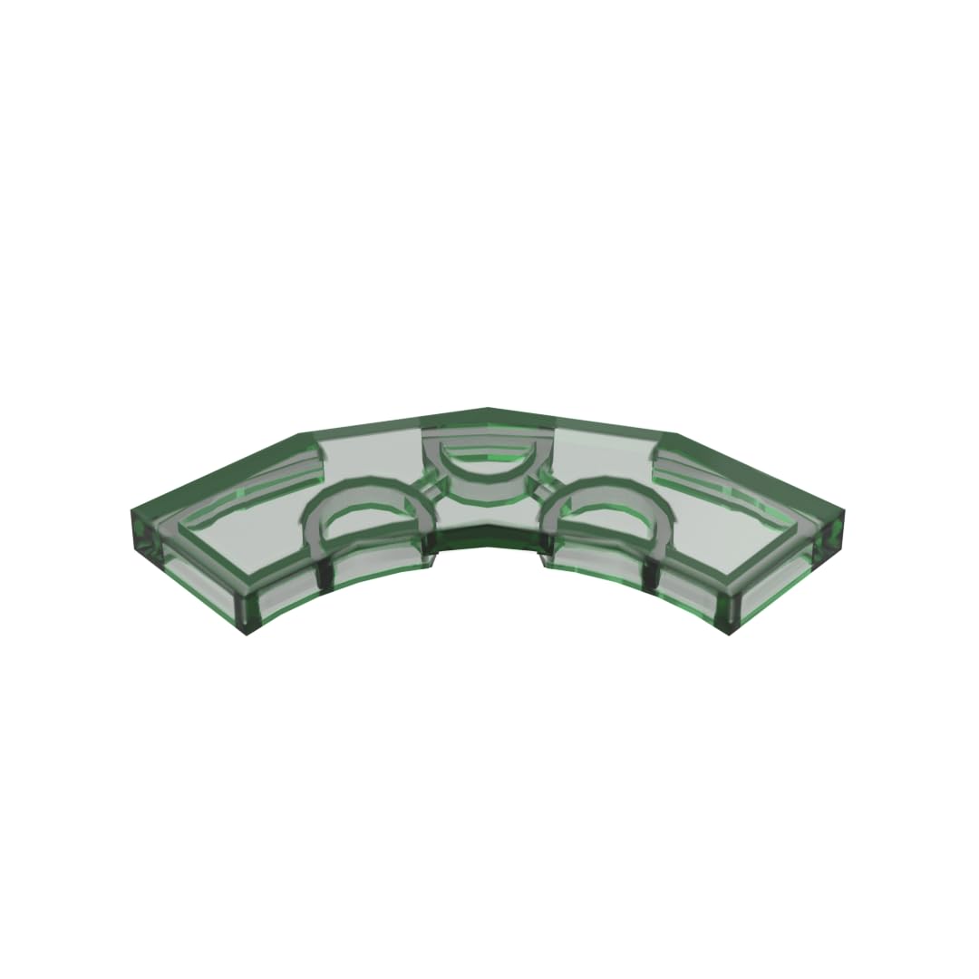 Circular Plate 3X3 Curved Light Panel 50PCS Compatible with Lego GDS-2182 Classic Bulk Toy MOC Color:Trans Green 48 โ image 1