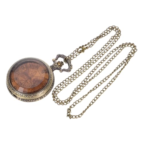 CONGARTENO Reloj de Bolsillo Vintage Pequeño Unisex Cuarzo Retro Portátil Ligero para Hombre y Mujer Accesorio Diario y Fiesta