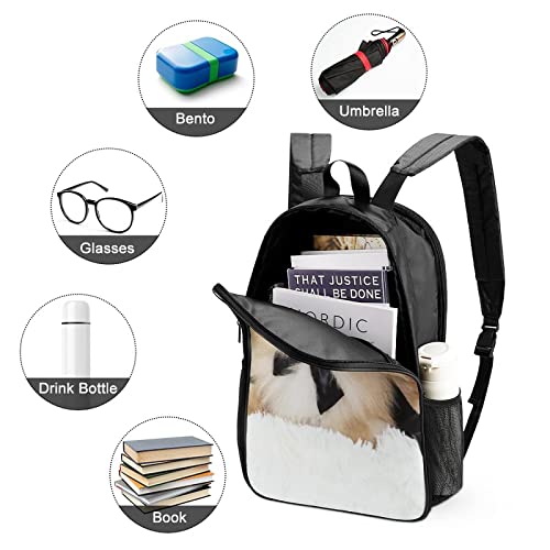 Mochila escolar unisex de perro para evitar libros dañados con estilo 3D 3