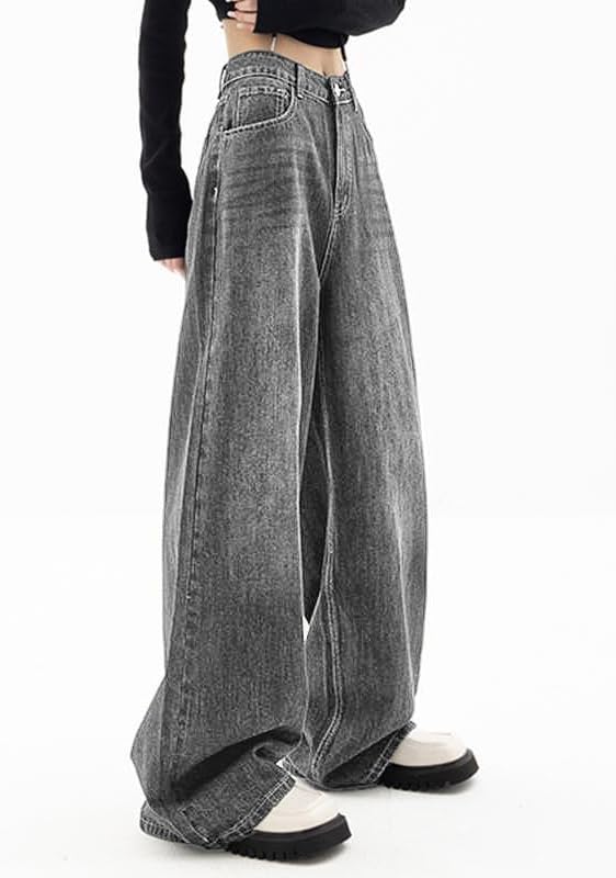 EMMIOL Jeans for Women Wide Leg Baggy Jeans Y2K Casual Loose Boyfriends Trousers Vintage Streetwear - Image 5