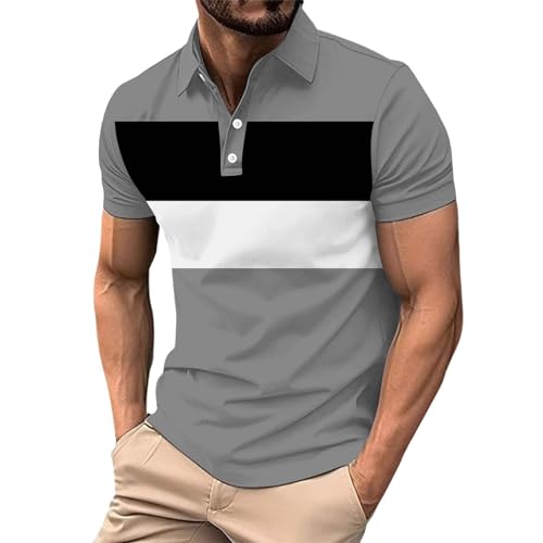 Polo de golf homme léger WINWUQB, haut d'été respirant et décontracté à manches courtes