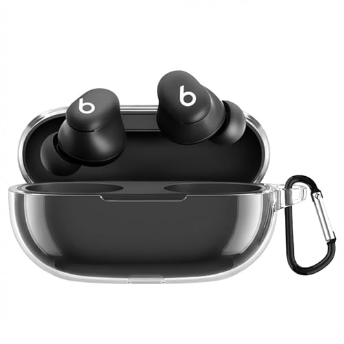 ZIRTEX �Ή� Beats Solo Buds �P�[�X ���� �\�t�gTPU�f�� ������ �y�� �L�Y�h�~ �X���� �ϏՌ� �h�o �����h�~ �_�炩�� LED�� ���C�����X�[�d�Ή� �J���r�i�t��(�N���A)